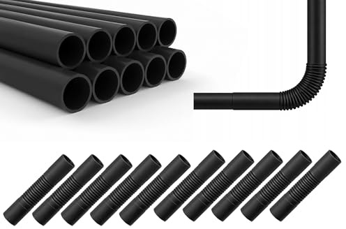Bee Blinds Elektroinstallationsrohr PVC 28 mm Schwarz, 10x 2 m (20 m), inkl. 10 Flexible Verbindungsstücke, Kabelschutzrohr Installationsrohr