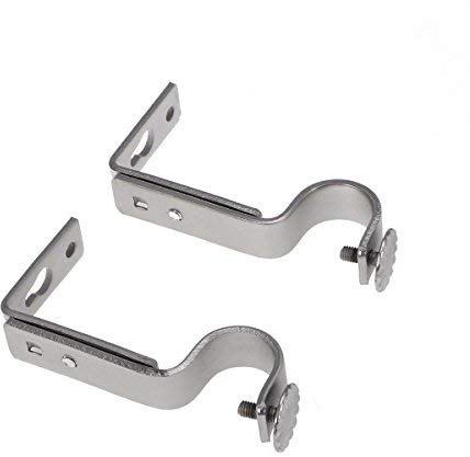 2 stücke Vorhang Gardinenstange Halterung Vorhang Halter 18-22mm (Sand Nickel)