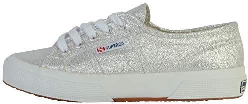 Superga Women's 2750-Lamew Gymnastics Shoes, Silver 031, 8.5 UK