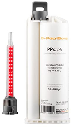 S-PolyBond® 2-Komponenten PP - Kleber, zum Verkleben von Polypropylen (PP) miteinander oder mit PP-H, PE, PTFE, Acrylglas (PMMA), Hart-PVC, Polycarbonat, ABS, Metalle, Glas, Holz (5, 2K PP Kleber)