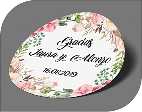 CrisPhy - Adesivi personalizzati per matrimonio, con nome e data, etichette adesive per inviti, matrimoni, battesimi, fidanzamenti, comunioni, compleanni, feste, vintage, timbri