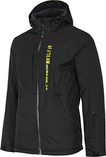 4F Herren Skijacke Harvey Jacke, Tief Schwarz, S-M