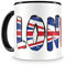 Samunshi® London Tasse mit Spruch Uk England Geschenk für Mann Frau Oma oder Opa Kaffeetasse groß Lustige Tassen zum Geburtstag schwarz 300ml