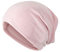 ZLYC Unisex Long Slouch Beanie Leicht Weich Jersey Mütze (Chiffon Rose),Gr. Einheitsgröße