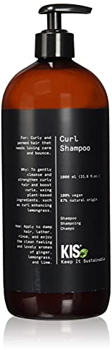 KIS Green Curl - Shampoo - 1000ml - lockiges & welliges Haar - 100% Vegane Rezeptur - sulfatfrei