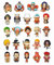 CosplayStudio One Piece Kühlschrankmagnet-Set mit 24 Chibi-Figuren