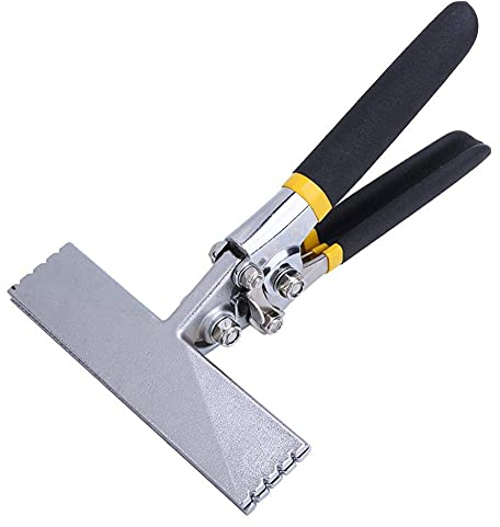 Chesoon Pince à Plier les Tôles, Sertisseuse à Main Antirouille, Robuste et à vie, 150 mm Droit, Outil en Alliage d'aluminium de 225 mm de Long