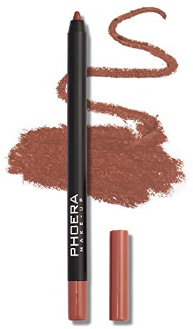 PHOERA Longwear Lip Liner Pencil – Waterproof, Smudge-Proof, Creamy Matte Lipliner for Precise Lip Definition, Vibrant Lip Color, Full Coverage Lip Contour Pencil for Lipstick (003 Coconut)