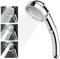 Wolvex Shower Head, Universal Handheld Shower Head with Adjustable ON/Off Button to Control Water Flow, Higher Pressure Water Saving with 3 Sprays Modes