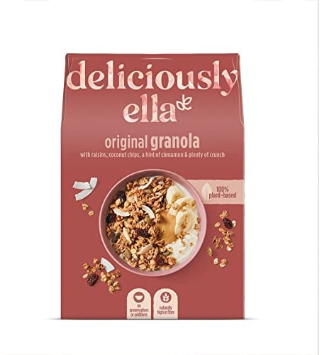 Deliciously Ella Almond, Apple & Raisin Granola (400g x 6 Boxes) - Granola & Muesli - Gluten-Free, Vegan Friendly, Healthy Breakfast