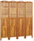 vidaXL Paravent Trennwand Raumteiler Spanische Wand Raumtrenner Sichtschutz Zusammenklappbar Vielseitig 4-TLG. 162x2x180cm Massivholz Akazie