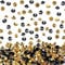 PLATEYTR 10000 Klar Hochzeit Tisch Streukonfetti Kristalle Acryl Diamanten Strass für Hochzeit, Streudeko Diamanten, Tischdeko Diamanten, Party(Gold und Schwarz, 4 mm)