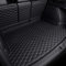 Auto Leder Kofferraummatten für Audi A4 B8 Avant/Kombi 2015-2019, Kofferraumschutz Hund mit Seitenschutz, Wasserdicht Rutschfest Auto Cargo Liner Pads
