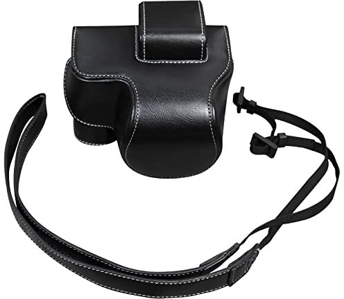Rieibi Z30 Z50 Étui vintage en cuir PU pour appareil photo reflex numérique Nikon Z30 Z50 Noir