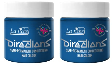 La Riche Directions Semipermanente Haarfarbe 100 ml Dose 2er-Pack (Lagoon Blue)