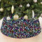 FOTSHARER Weihnachtsbaum-Halsband, 60 cm, glänzender Regenbogen-Baumrock-Ring für Urlaub, Party, bunte Meerjungfrauen-Baumabdeckung, personalisierte Weihnachtsbaum-Halsbänder für künstliche Bäume,