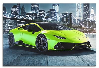 ALTUY Supercar-Poster für Lambo Huracan EVO Fluo Kapsel, dekoratives Gemälde, Leinwand, Poster, 30 x 45 cm