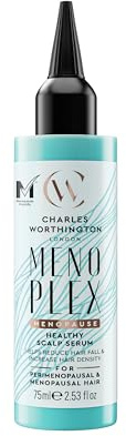 Charles Worthington MenoPlex Menopause Healthy Scalp Serum, Hydrating Hair Serum for Dull Dry Hair, Nourishing Serum for Menopausal Hair, 75ml