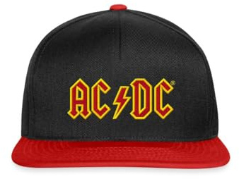 AC/DC In Rot Und Gelb Stick Snapback Cap