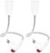 Abiemuce E27 Lampenfassung ohne Kabel, 360° Einstellbar Lampenfassung mit Schalter, Lampenfassung Steckdose EU-Stecker, Lampenfassung E27(ohne birne) (D-2PCS30CM)