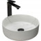 GTM Design Aufsatzwaschbecken Modern Waschbecken ohne Hahnloch - Elegant Aufsatzwaschbecken Oval für Badezimmer und Gäste WC - nur Bad Waschbecken - Modell 8