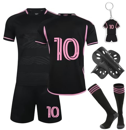 Heartsking Kids Football Kits - 2023/24 Home & Away Soccer Jerseys, Training Shirts, Shorts, Socks, Guard Plate & Keychain - Gifts for Boys & Girls