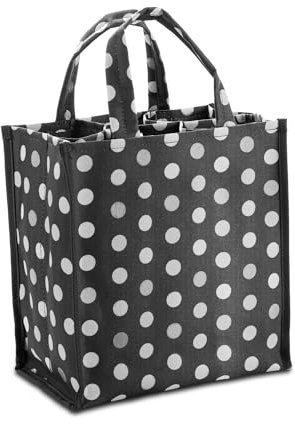 Genius Flaschentasche Farbe Grau - weiße Punkte