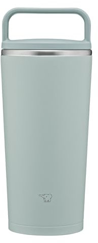 Zojiri Mahoobin SX-JS30-GM Lot de 2 verres sans couture avec poignée, passent au lave-vaisselle, 300 ml, vert cendré