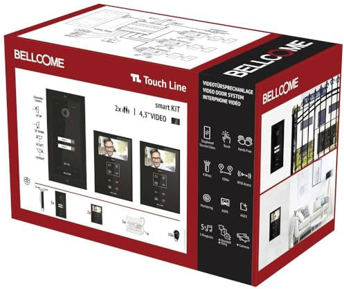 BELLCOME Electra Video-Türsprechanlage Kabelgebunden Komplett-Set Schwarz