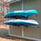 StoreYourBoard G-Kayak Wall Storage Rack, Outdoor Kayak Rack for 2 Boats, Heavy Duty Kayak Wall Mount Holds 200 lbs, Adjustable Wall Mount Kayak Hanger for Shed, Dock, Fence, or Under Deck Storage.