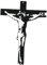 predolo Kruzifix Statue, Wandbehang, Kreuz, Jesus, Dekoration, Geschnitzte Wandkreuzfigur für Kirche, Schlafzimmer, Ostern, Wohnung, Heimdekoration, Schwarz