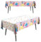 Paquete de 2 manteles de fiesta de cumpleaños de princesa, mantel de fiesta de cumpleaños para niños y niñas, mantel rectangular desechable de confeti de plástico para decoración de fiesta temática de