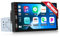 CAMECHO Wireless Carplay 7 Zoll Bluetooth Radio 1Din HD Touch Bildschirm Display Autoradio mit Android Auto Mirror Link FM Lenkradsteuerung AUX 2USB Unterstützung Rückfahrkamera +Mikrofon