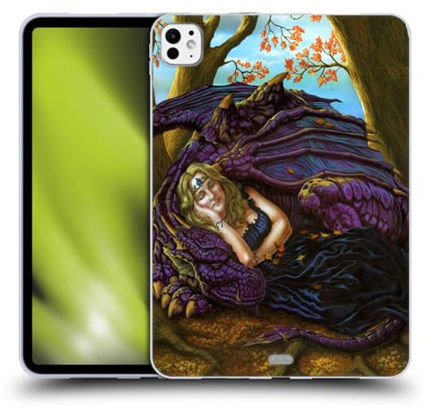 Head Case Designs Offizielle Ed Beard Jr Flucht Zum Land Der Herren Drachen Freundschaft Soft Gel Handyhülle Hülle kompatibel mit Apple iPad Pro 11 M4 2024