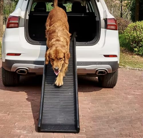 Dog Pet Ramp Plastic Folding Lightweight Strong Travel Car Van Bi Fold HeavyDuty