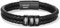kaululu Personalisierte Herren Lederarmband mit Namen Graviert Perlenarmband Schwarz Braun für Männer Papa Opa Freund Vatertag Geschenke Weihnachten Personalisierte Geschenke Männer (Schwarz-3)