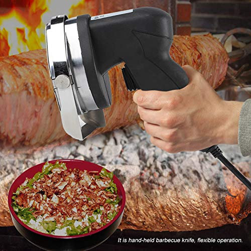 Aramox Couteau à Kebab électrique, Outil de Tranchage de Viande, Coupe-lame de Roue de Kebab Commercial pour Fête Barbecue
