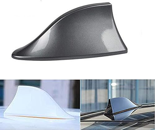 ZcwQfYA Für Opel Grandland X Insignia X Signum Shark Fin Car Antenna Car Roof Waterproof and Dustproof with Decoration of Signal Radio Antenna,B/Grey