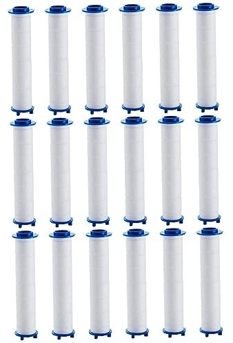 SEWOART 18 Stk Duschfilter wasserreiniger hauswasserfilter Filterkartusche shower filter water purifier Ersatzzubehör Duschsieb Duschkopffilter Hochdruck-Badfilter für den Haushalt pp Blue