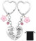 2 Stück Mutter-Tochter-Herz Schlüsselanhänger-Set Geschenke für Mama Muttertag Geburtstag Tochter Motivierende Geschenke Mama Geschenk Konzentrischer Weihnachtsgeschenke Niedlicher Geburtstagsgeschen