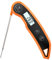 DOQAUS Fleischthermometer, Thermometer Kochen mit 3s Lesen, Genauigkeit ±0,5℃, Bratenthermometer küchenthermometer mit LCD Bildschirm, 12cm Edelstahl-Lebensmittelsonde, zum Kochen,Backen,Steak,Orange