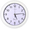 CLOXON Radio-Controlled Wall Clock 30 cm Black for Kitchen Living Room Office Radio-Controlled Clock Wall Clock High Precision Wall Clock Radio Large (White)