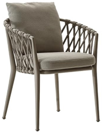 WLH Alexanders Chairs Reliable Back Braided Rope Chairs Outdoor Balcony Hotel Homestay Courtyard Leisure Chairs