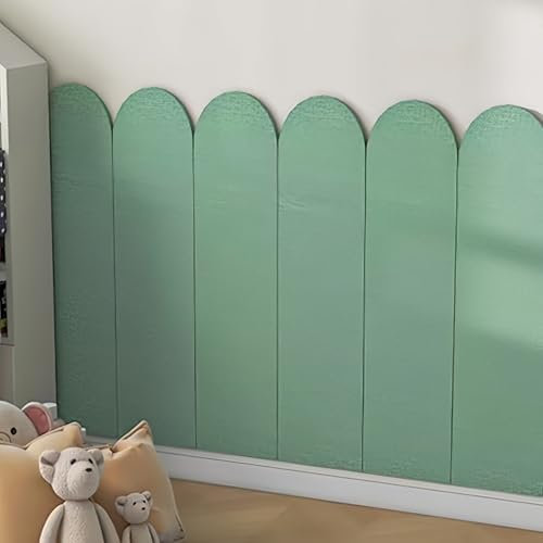 Panneaux muraux rembourrés en similicuir vert pour chambre à coucher, dojo, salle de jeux, studio d'enregistrement, bureau