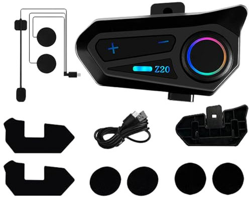 Motorradhelm-Kopfhörer – Sport-Headset, blaue Zahn-Ohrstöpsel, schweißfest, geräuschunterdrückend, Audio für Roller, Pendeln, Outdoor-Reiseausrüstung, E-Bike-Abenteuer, Männer und Frauen, Radfahrer
