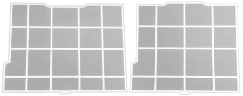 Filtro de aire acondicionado profesional, marco de plástico con malla fina, compatible con Panasonic y Hitachi (K: 43,5 x 32,5 cm y 37,5 x 32 cm)