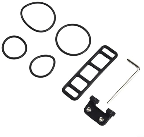 babominimer Race Number Plate Holder Seatpost Mount Bracket with Rubber Bands Lightweight PVC Construction for Secure Fit Compatible with Most (B)