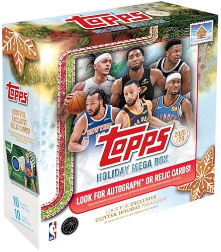 2025 Topps Holiday-Basketball – Fabrikversiegelt – Mega-Box