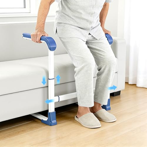 VeftBltrem Aufstehhilfe Sofa Senioren, 3 Höhenverstellbar und 2 Breitenverstellbar Couch-Hebehilfe, Couch-Stuhl-Aufstehhilfe mit Polstergriff, Sicherheitshaltegriff für Patienten, Behinderte