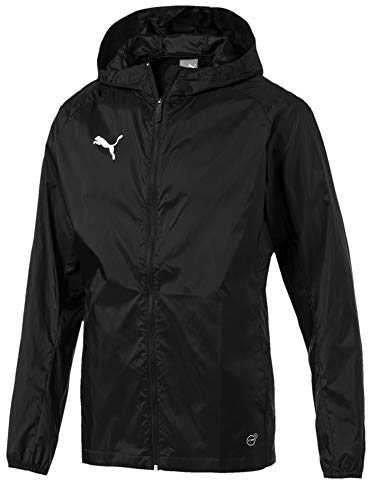 PUMA Herren Training Rain Jacket LIGA Core, Puma Black/Puma White, XXL, 655304